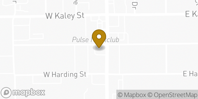 Map showing the location of Dunkin' in Orlando, FL 32806