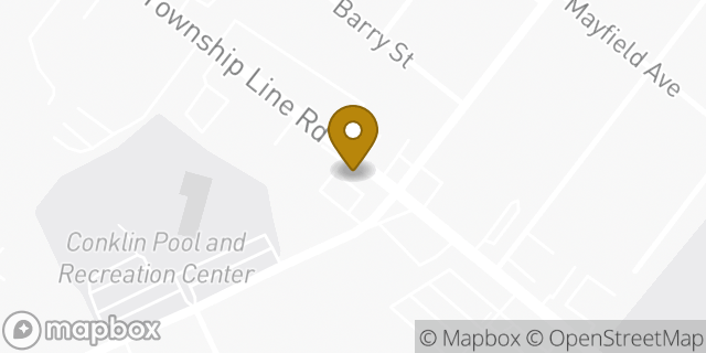Map showing the location of Dunkin' in Elkins Park, PA 19027