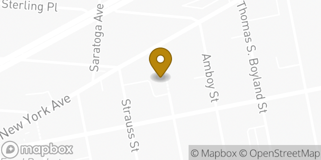 Map showing the location of Amazon Locker - Query in Brooklyn, NY 11212