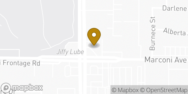 Map showing the location of Amazon Locker - Zevaco in Sacramento, CA 95821