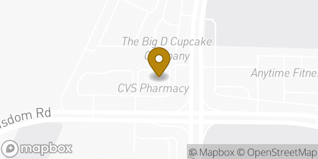 Map showing the location of CVS Pharmacy in Grand Prairie, TX 75052
