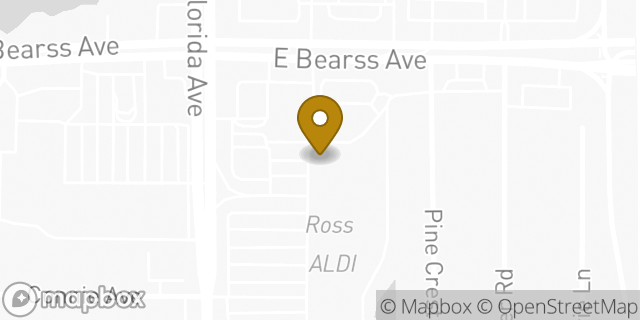 Map showing the location of Subway in Tampa, FL 33613