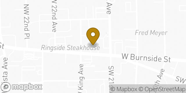 Map showing the location of The UPS Store in Portland, OR 97210