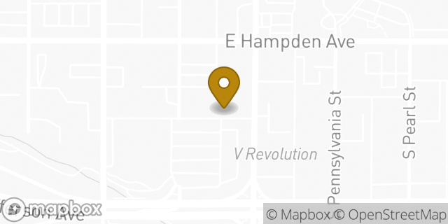 Map showing the location of The UPS Store in Englewood, CO 80113