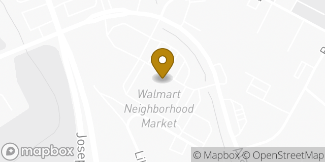 Map showing the location of Walmart in Greensboro, NC