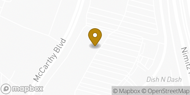 Map showing the location of Amazon Locker - Ervin in Milpitas, CA 95035