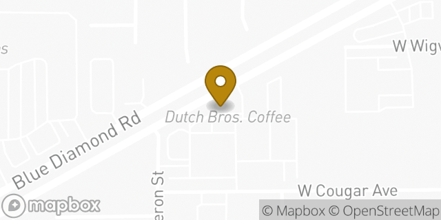 Map showing the location of Las Vegas, NV (Blue Diamond) in Las Vegas, NV 89139