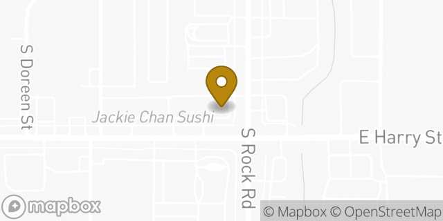 Map showing the location of Subway in Wichita, KS 67207