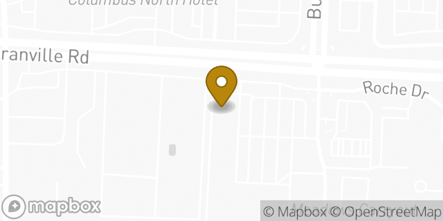 Map showing the location of AutoZone in Columbus, OH 43229