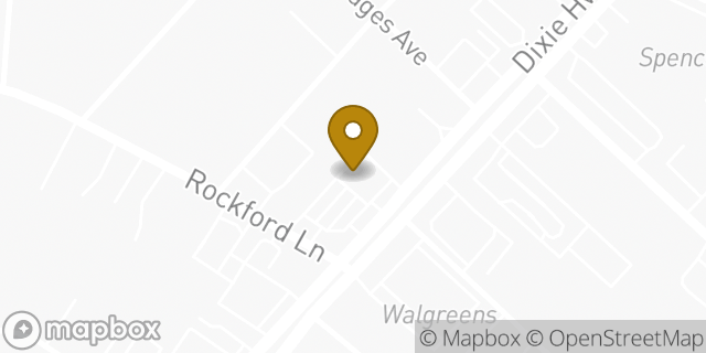 Map showing the location of Amazon Locker - Flatmate in Shively, KY 40216