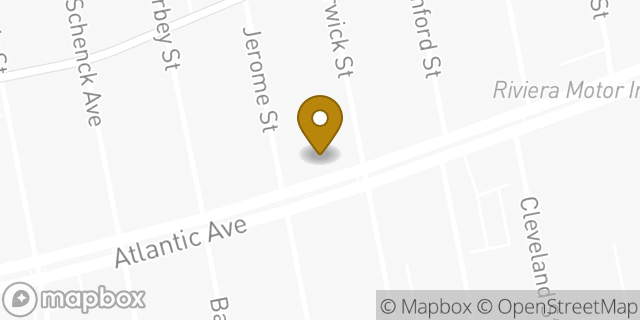 Map showing the location of CubeSmart Self Storage of Brooklyn in Brooklyn, NY 11207