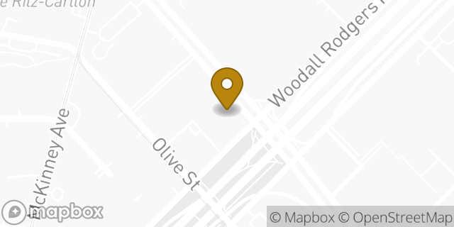 Map showing the location of Chase Bank in Dallas, TX 75201