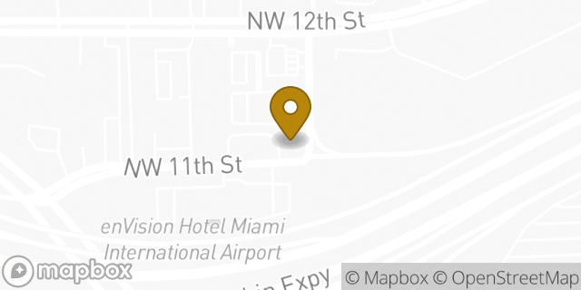 Map showing the location of Amazon Locker - Microfossils in Miami, FL 33126