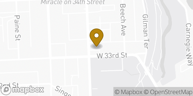 Map showing the location of Amazon Locker - Hushpuppy in Baltimore, MD 21211