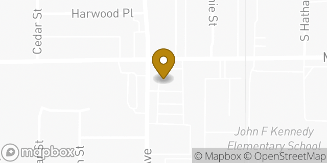 Map showing the location of AutoZone in Santa Ana, CA 92707