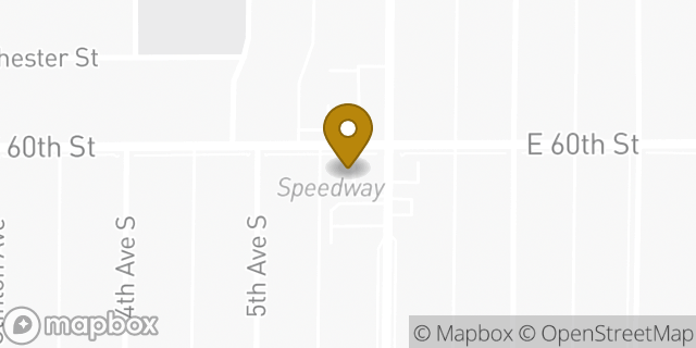 Map showing the location of ATM Speedway in Minneapolis, MN 55417