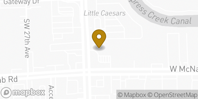 Map showing the location of Amazon Locker - Soak in Pompano Beach, FL 33069