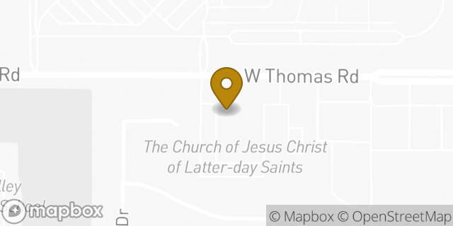 Map showing the location of The Church of Jesus Christ of Latter-day Saints in Goodyear, AZ 85395