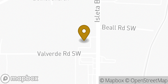 Map showing the location of AutoZone in Albuquerque, NM 87105