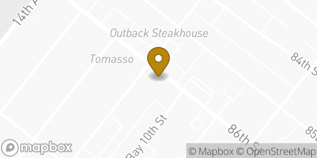 Map showing the location of Dunkin' in Brooklyn, NY 11228