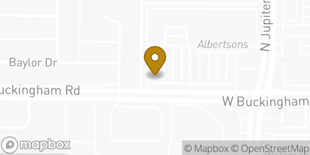 Map showing the location of Papa Johns Pizza in Richardson, TX 75081