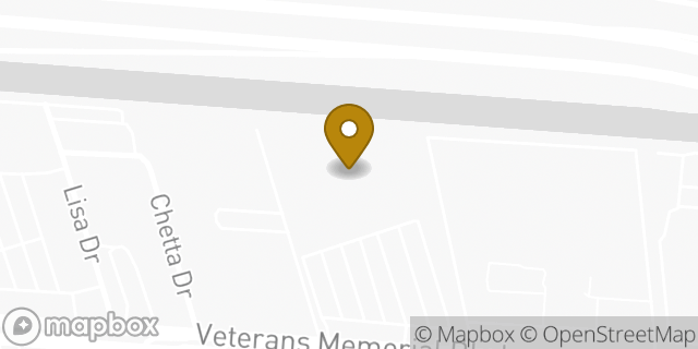 Map showing the location of FedEx ShipSite in Metairie, LA 70003