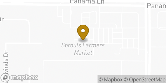 Map showing the location of Sprouts in Bakersfield, CA 93313