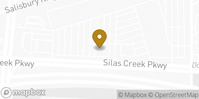 Map showing the location of Bank Of America in Winston-Salem, NC 27127