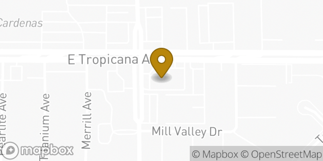 Map showing the location of Amazon Locker - Slaw in Las Vegas, NV 89121