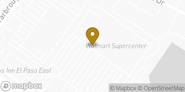 Map showing the location of McDonald's in El Paso, TX 79935