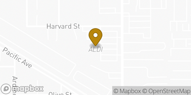 Map showing the location of Aldi in Bellflower, CA 90706