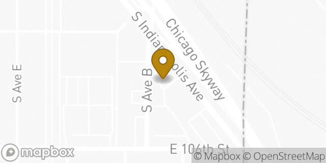 Map showing the location of Aldi in Chicago, IL 60617