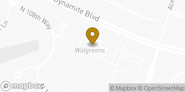 Map showing the location of ATM Walgreens in Scottsdale, AZ