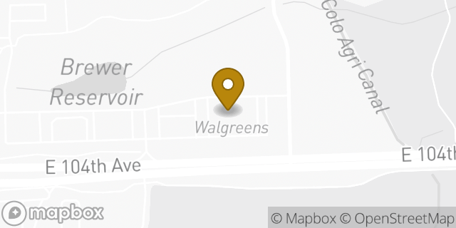 Map showing the location of ATM Walgreens in Thornton, CO