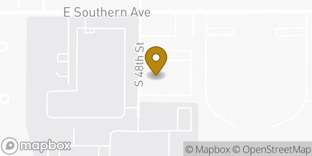 Map showing the location of The Church of Jesus Christ of Latter-day Saints in Mesa, AZ 85206