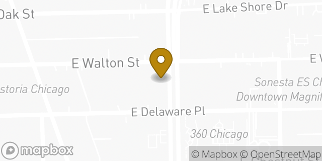 Map showing the location of J.Crew in Chicago, IL 60611