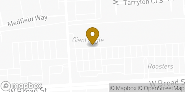 Map showing the location of Giant Eagle in Columbus, OH 43228