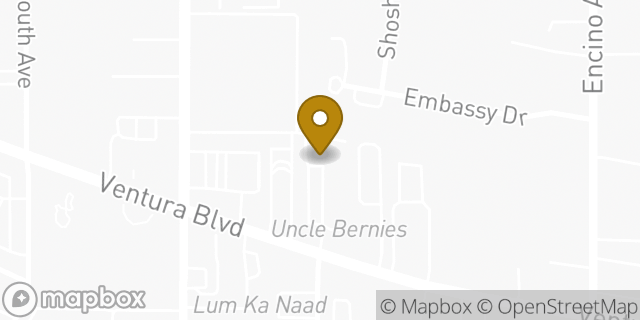 Map showing the location of The UPS Store in Encino, CA 91316