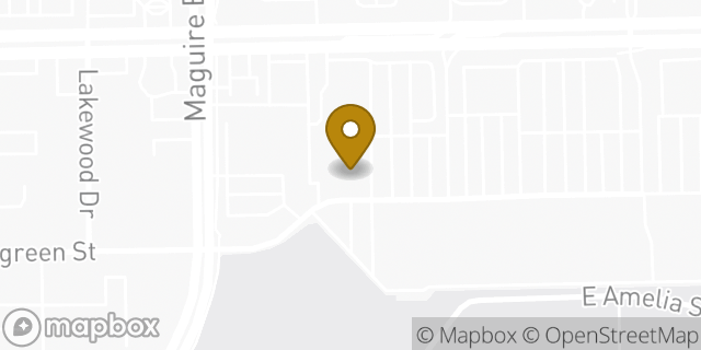 Map showing the location of The UPS Store in Orlando, FL 32803