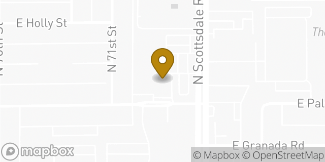 Map showing the location of Scottsdale, AZ (South Scottsdale) in Scottsdale, AZ 85257