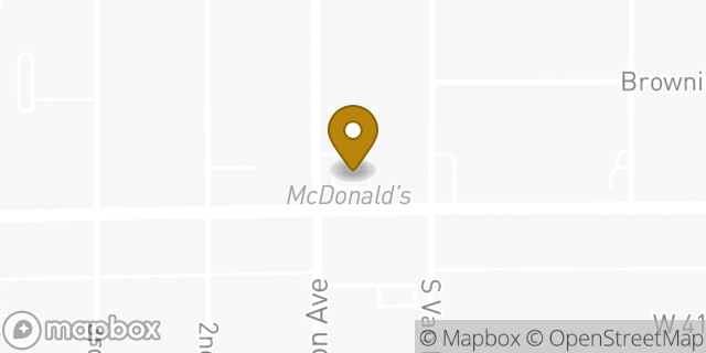 Map showing the location of McDonald's in Los Angeles, CA 90008