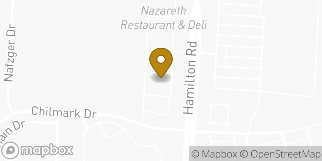 Map showing the location of Walgreens in Columbus, OH 43230