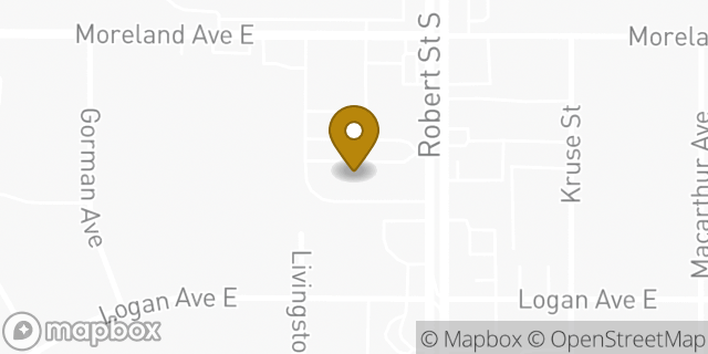 Map showing the location of McDonald's in West St Paul, MN 55118