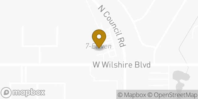 Map showing the location of Amazon Locker - Arry in Oklahoma City, OK 73132