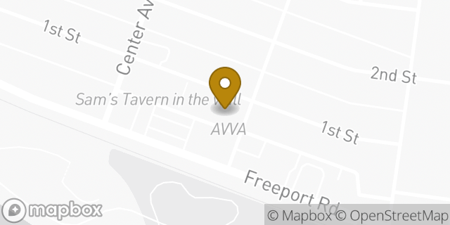 Map showing the location of American Legion in Aspinwall, PA 15215