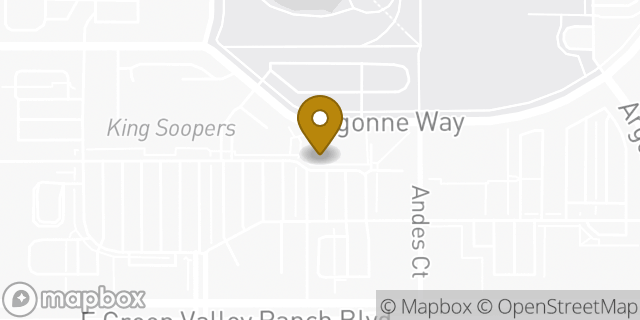 Map showing the location of Subway in Denver, CO 80249