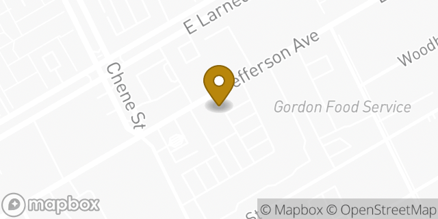 Map showing the location of ATM 7ELEVEN, INC. in Detroit, MI