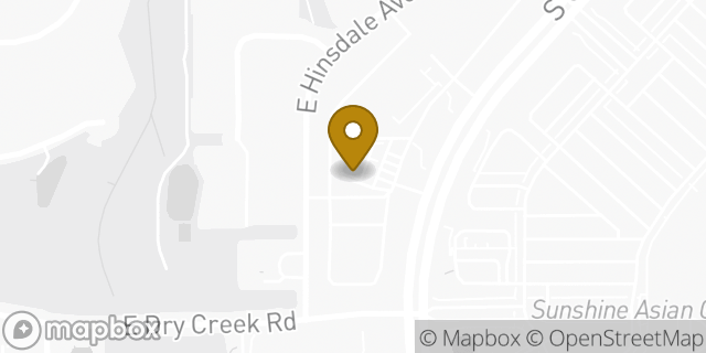 Map showing the location of Amazon Locker - Brief in Aurora, CO 80016