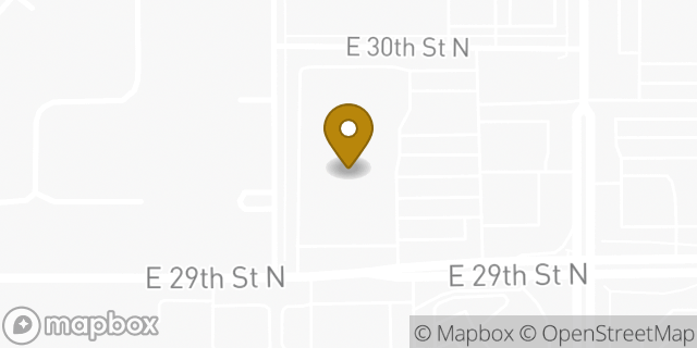 Map showing the location of FedEx ShipSite in Wichita, KS 67226
