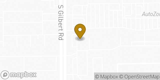 Map showing the location of The UPS Store in Gilbert, AZ 85295